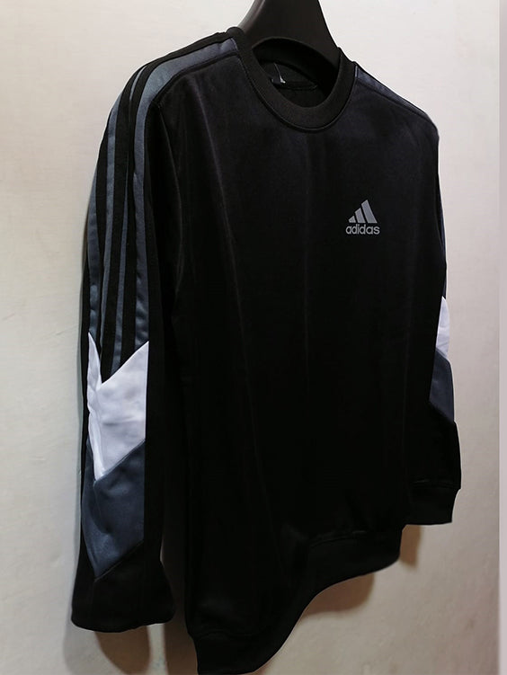 Casual Adidas Slimfit Sweatshirt Export Quality- Black