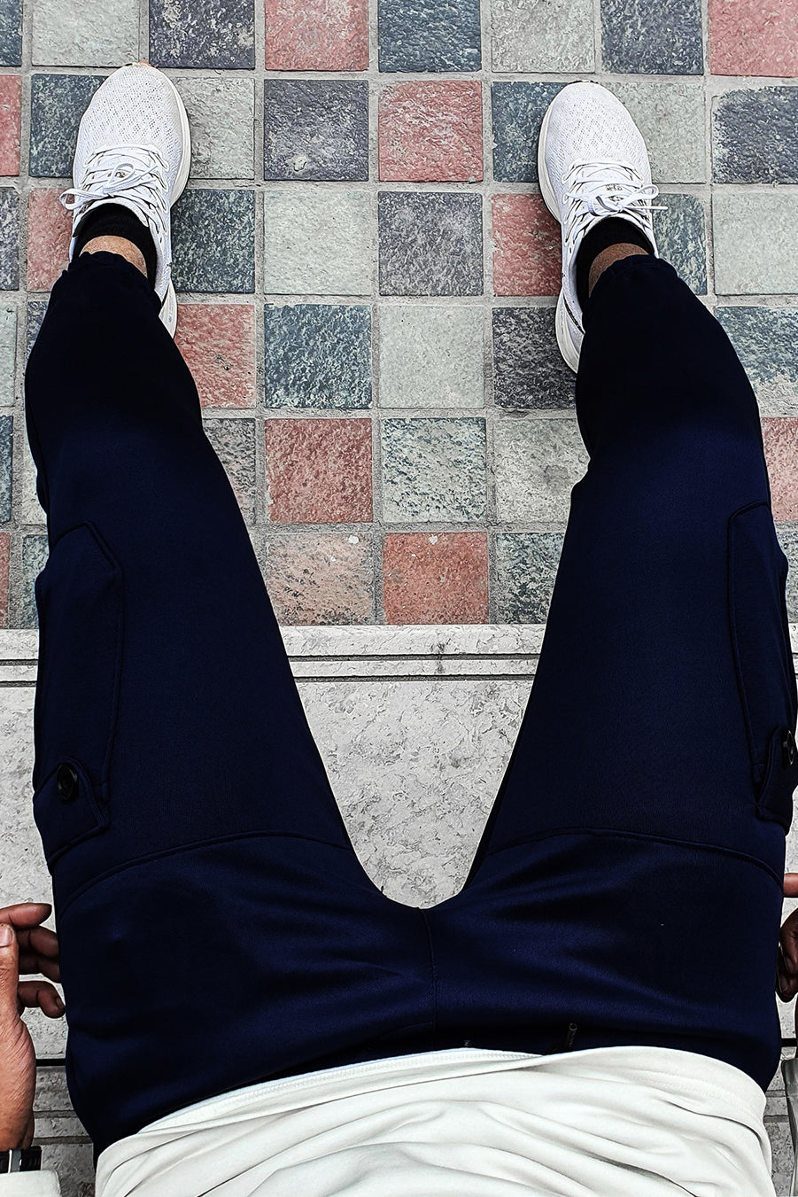 6 Pocket Cargo Trouser-Navy Blue