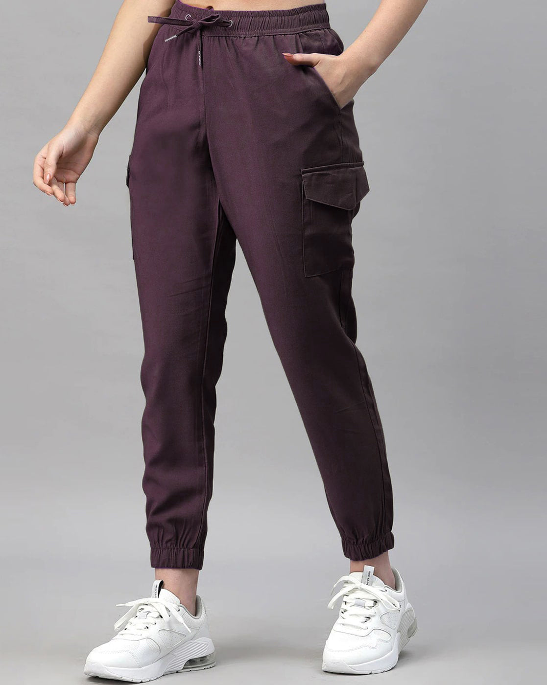 6 Pocket Cargo Trouser-Burgundy