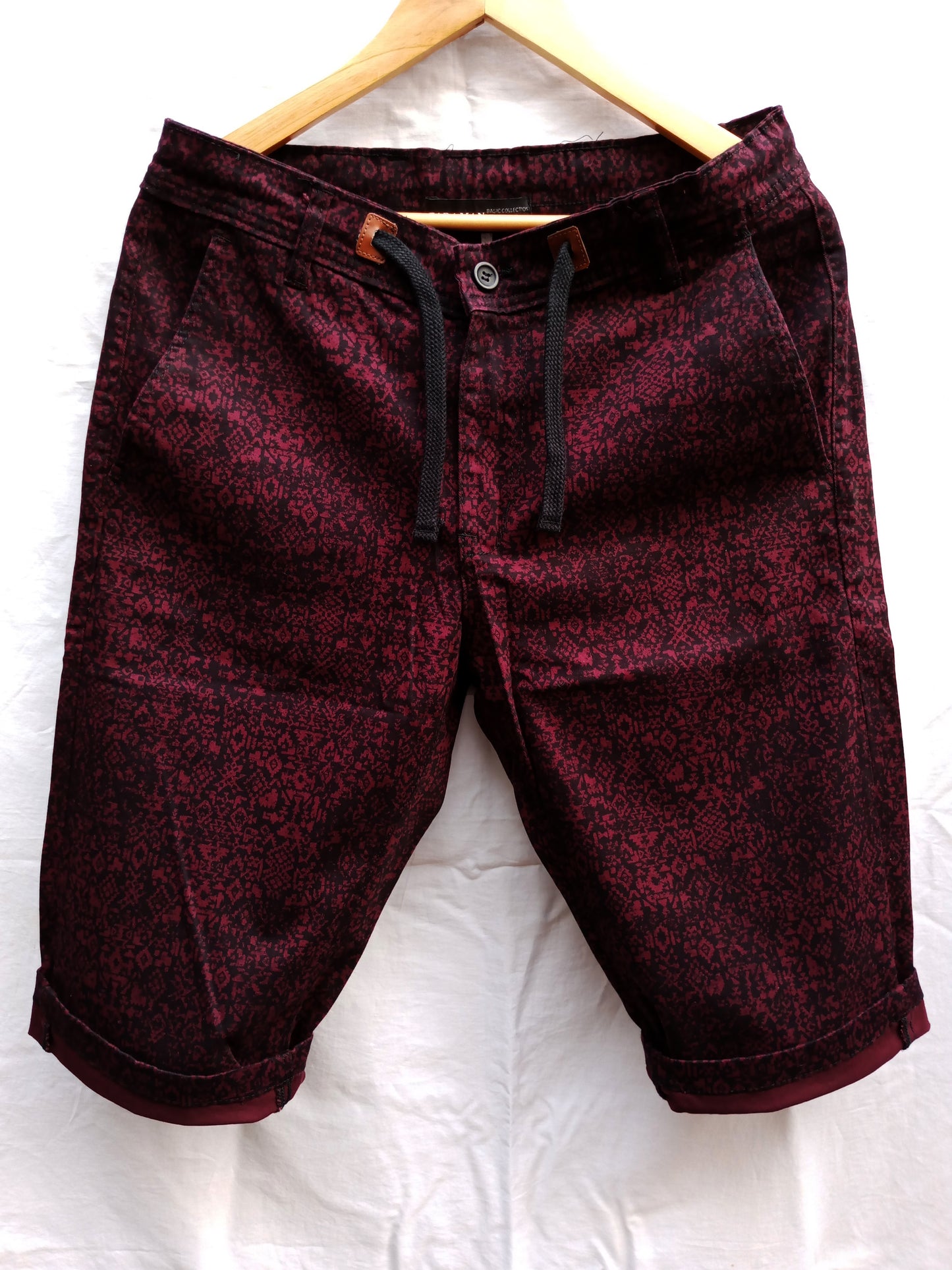 Camo Maroon Rufil Camouflaged Short