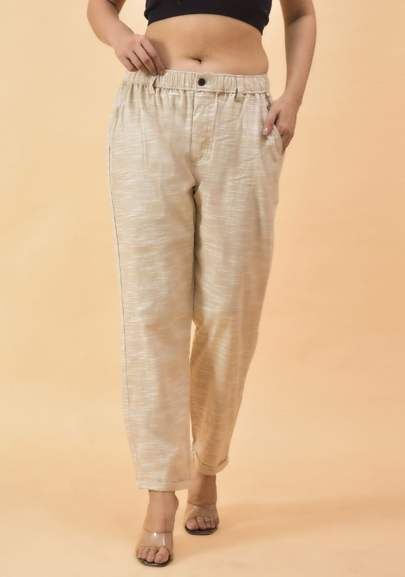 Women Casual Denim Cotton Pant Trouser-Skin