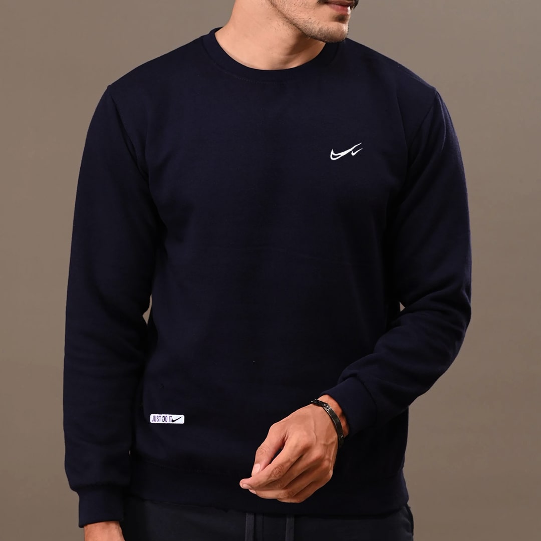 Casual Nike Sweatshirt Export Quality-Blue