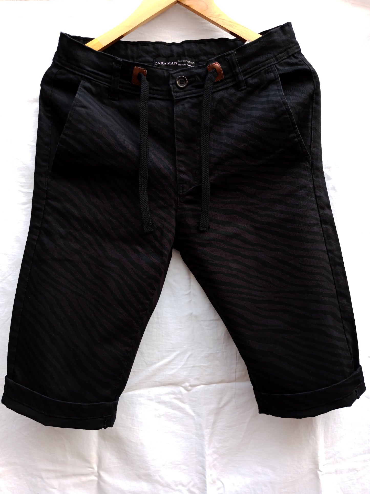 Camo Black Zebra Cross Short