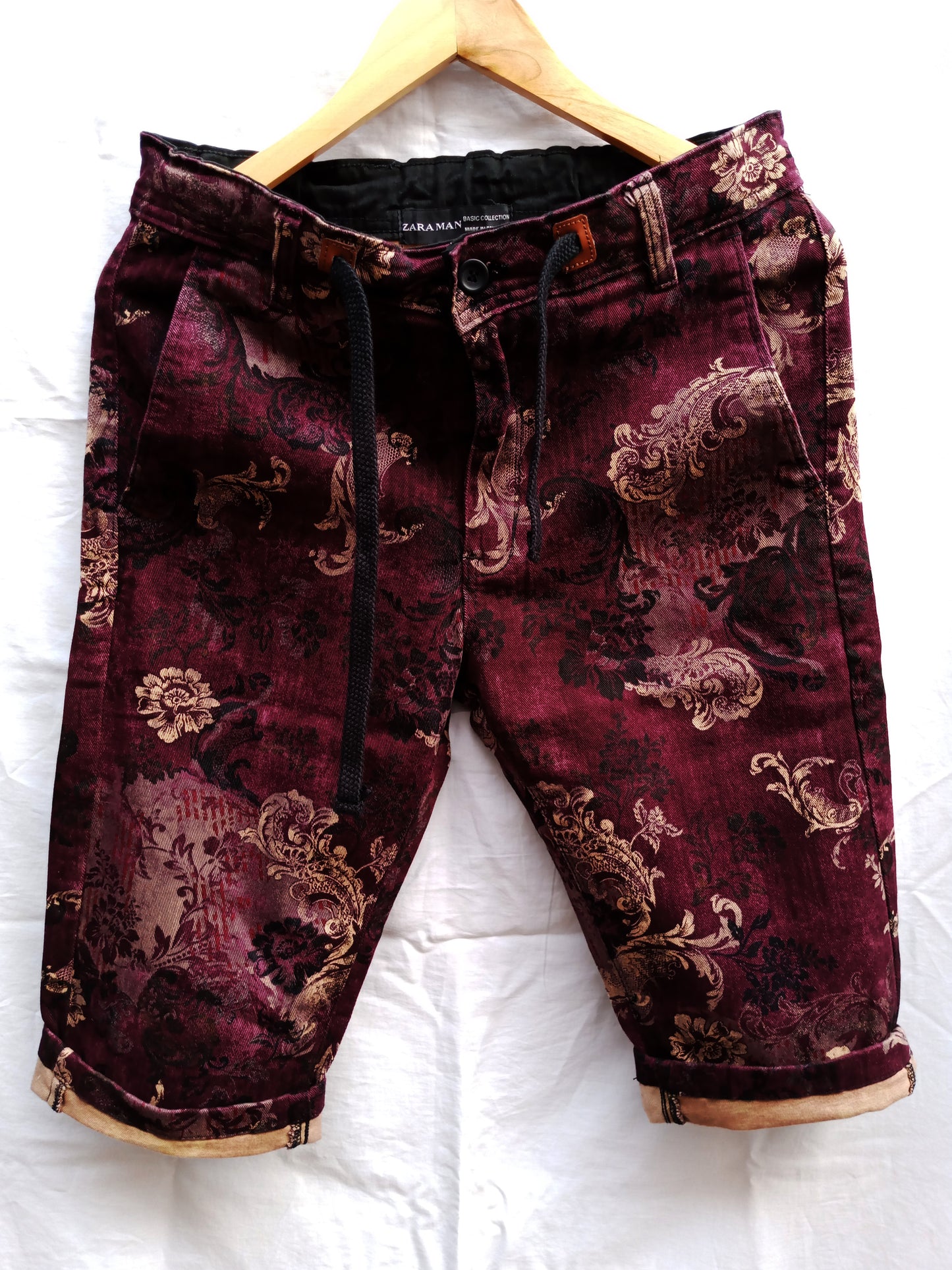 Camo Maroon Spunch Camouflaged Short