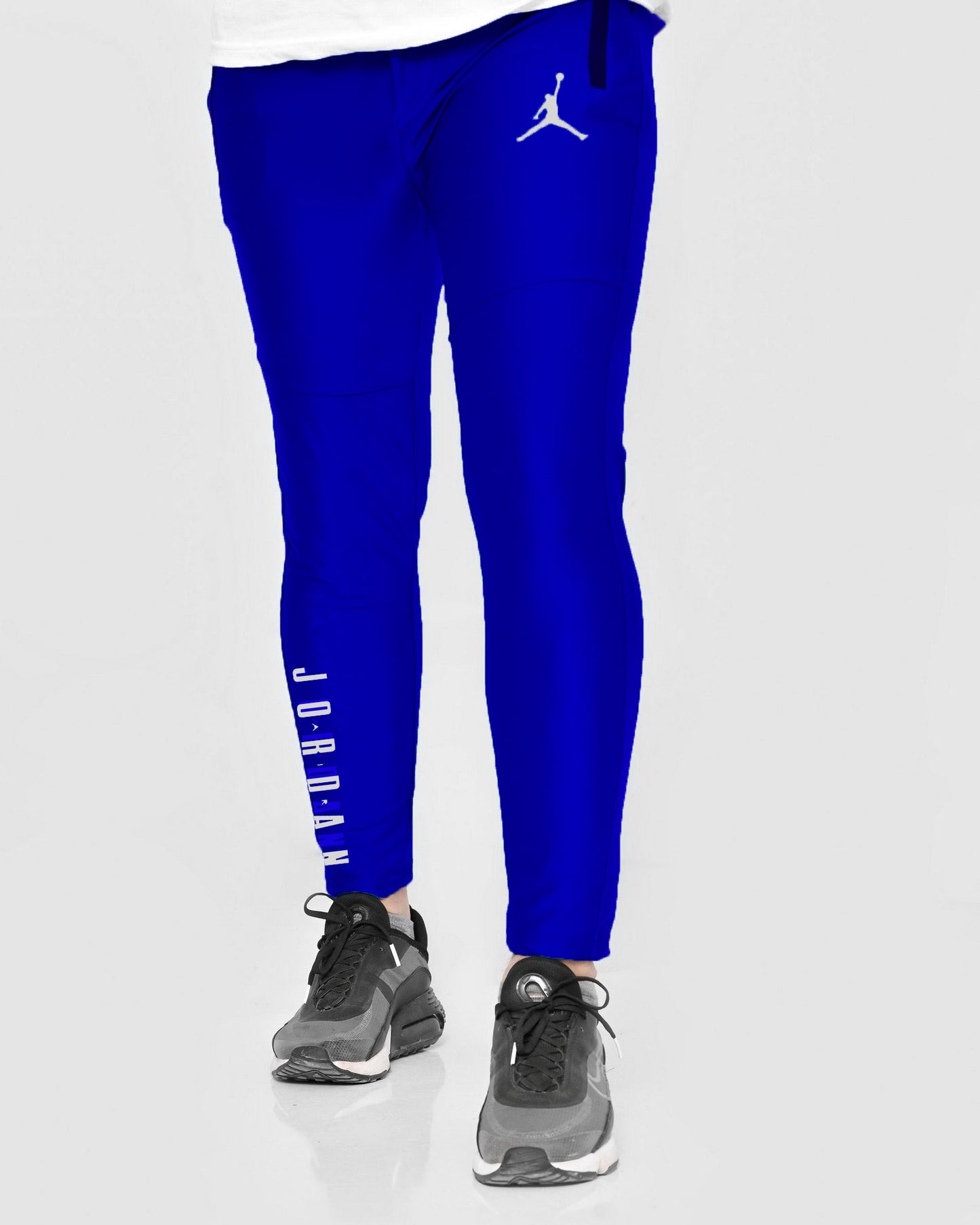 Men Casual Nike Jordan Super Stretchable Imported Trouser-Royal Blue