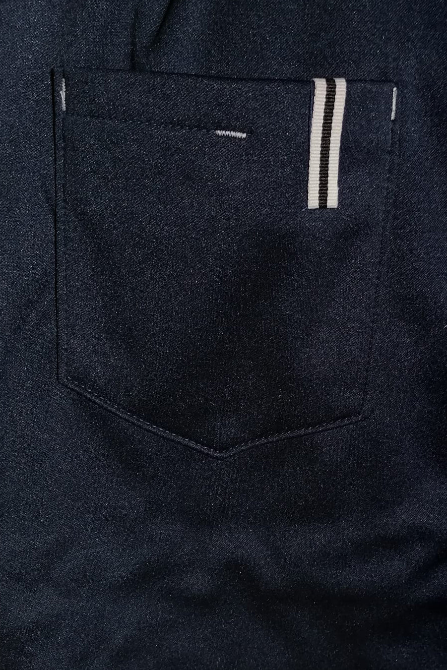 Casual Imported 1 Leg Panel Trouser Export Quality-Blue