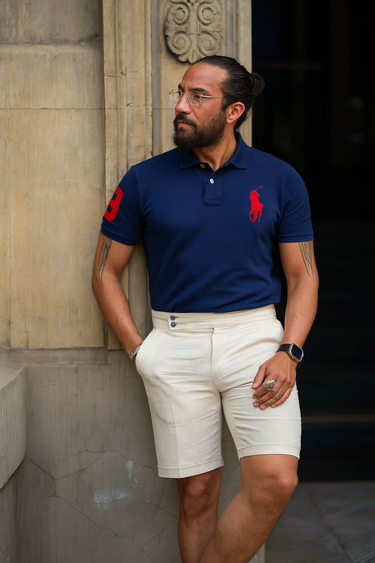 Men Polo Ralph Lauren Shirt Premium Quality- Navy blue