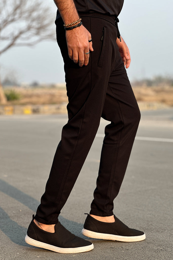 Smart Slim Fit Trouser Export Quality-Black