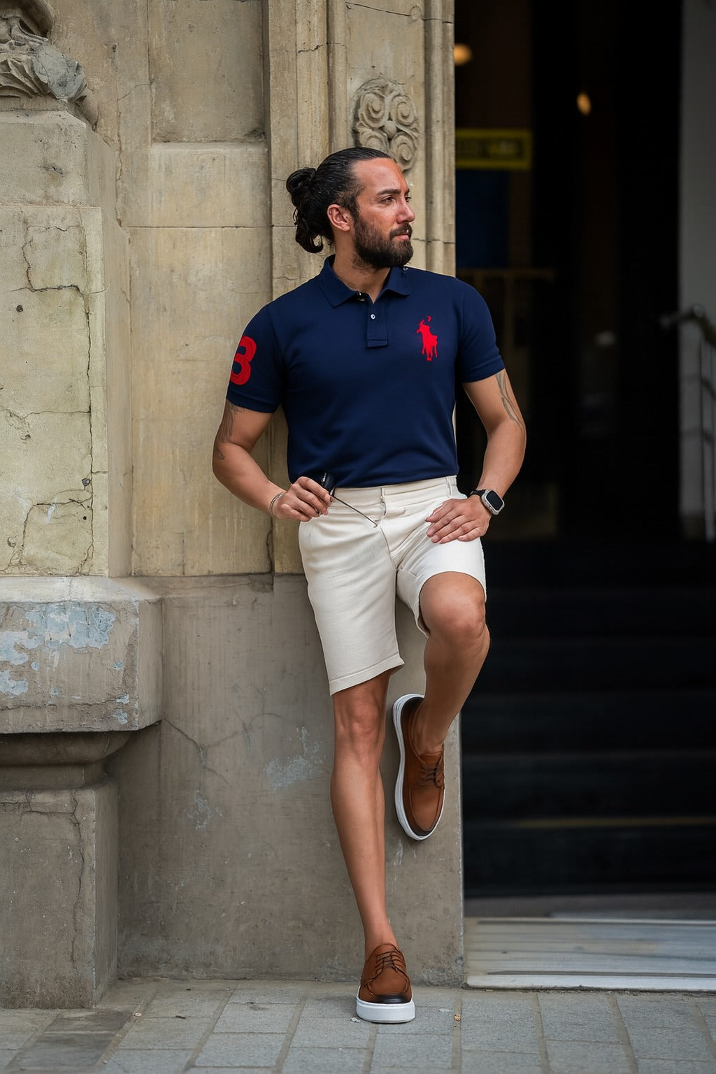 Men Polo Ralph Lauren Shirt Premium Quality- Navy blue