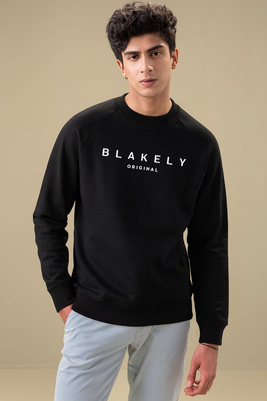 Casual Blakely Sweatshirt Export Quality-Black