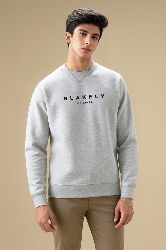 Casual Blakely Sweatshirt Export Quality-Grey