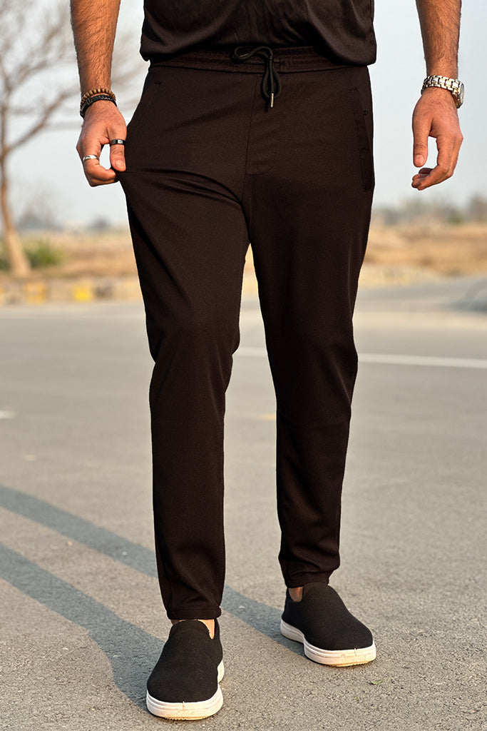 Smart Slim Fit Trouser Export Quality-Black