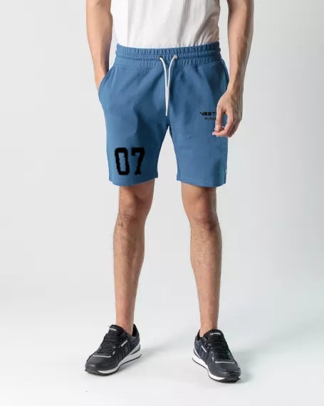 Blue Slim Fit Runner Short