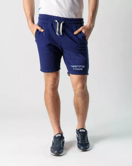 Royal Blue Slim Fit Runner Short