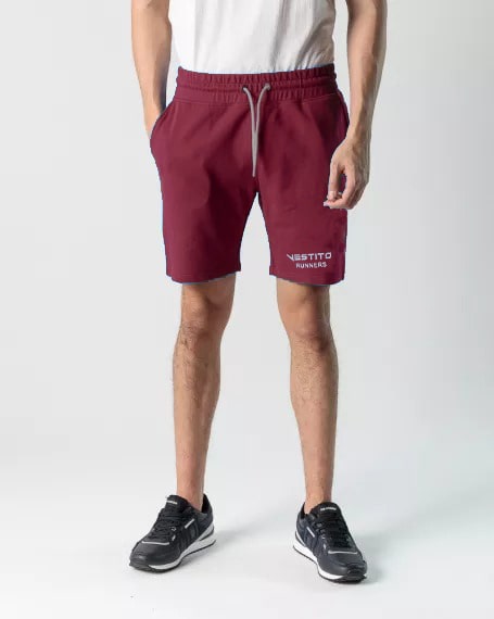 Maroon Slim Fit Runner Short