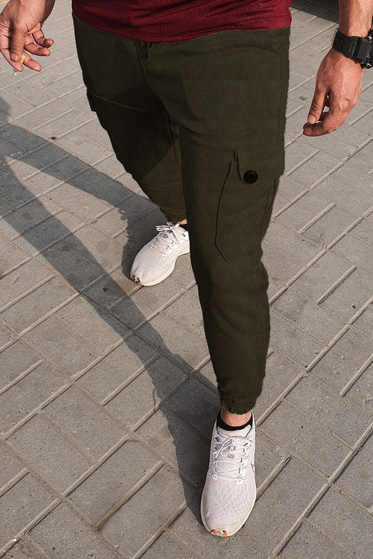 6 Pocket Cargo Trouser-Solider Green