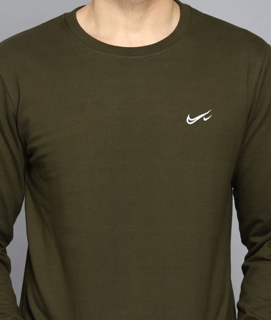 Casual Nike Sweatshirt Export Quality-Solider Green