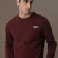 Casual Nike Sweatshirt Export Quality-Burgundy