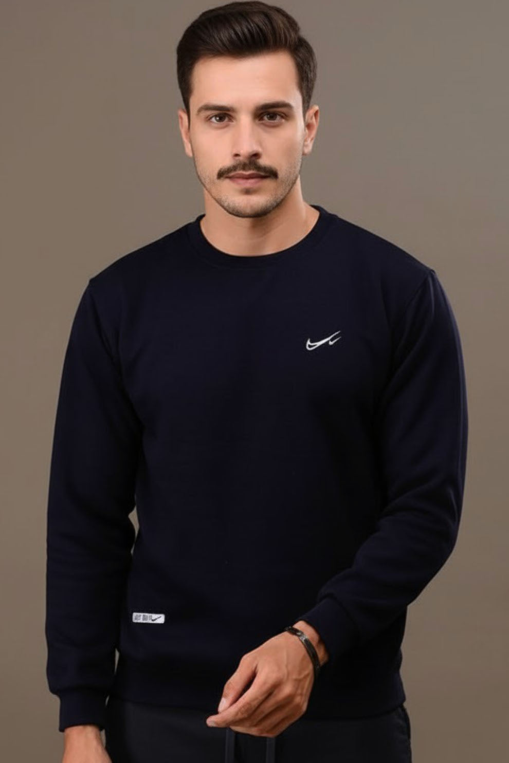 Casual Nike Sweatshirt Export Quality-Blue