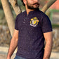 Men Round Neck Polo Shirt Export Quality-Blue