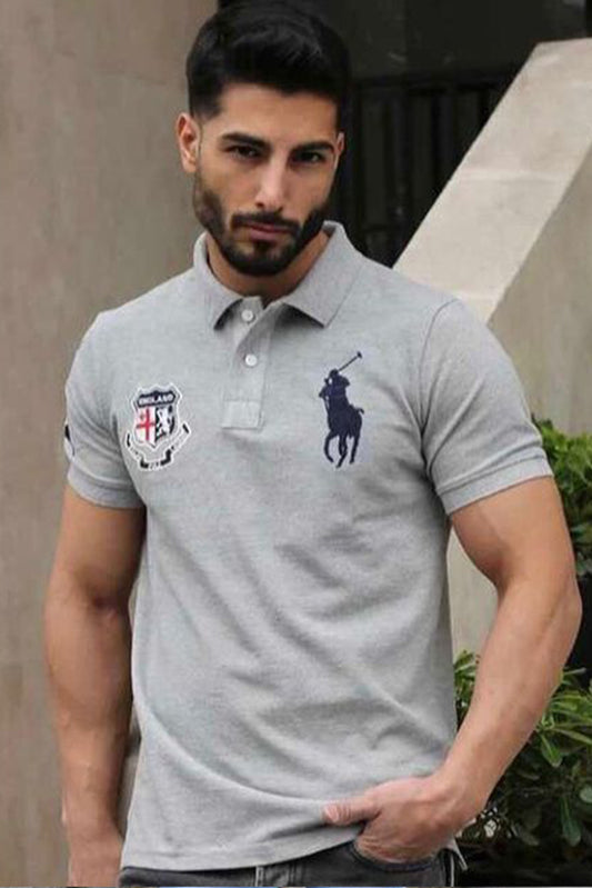 Men Polo Shirt Export Quality- Grey