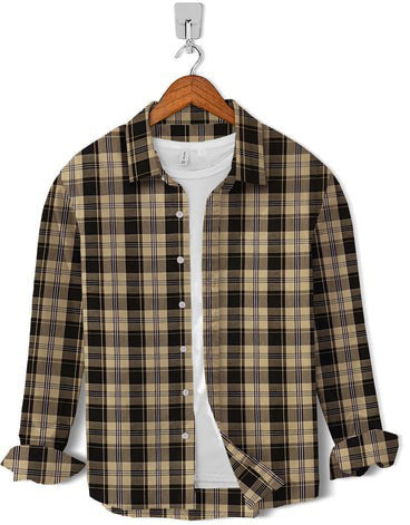 Casual Shirt- Skin Black Check