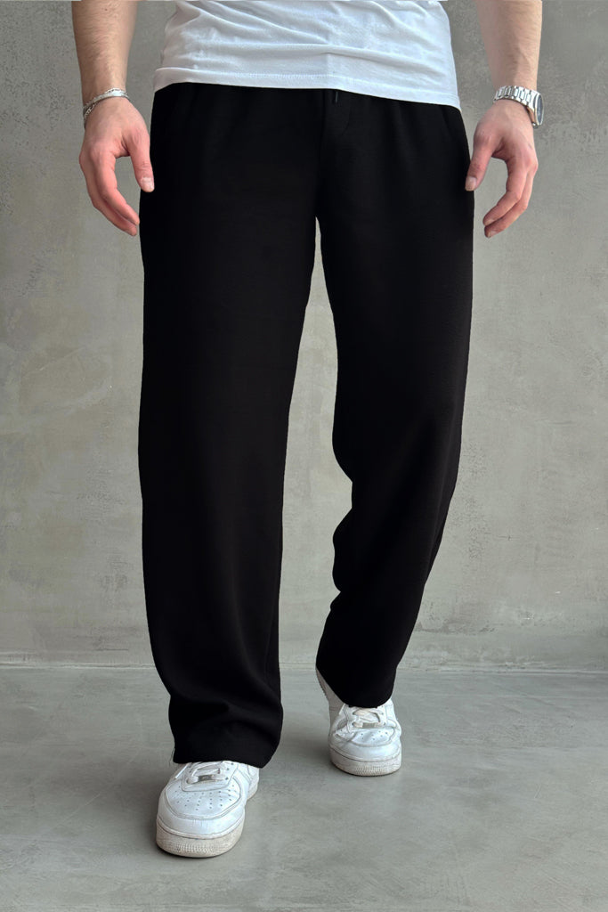 Imported Loose Bottom Trouser-Black