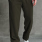 Imported Loose Bottom Trouser-Olive Green