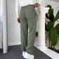 Self Texture Knitted Cotton Pant-Mint
