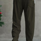 Imported Loose Bottom Trouser-Olive Green