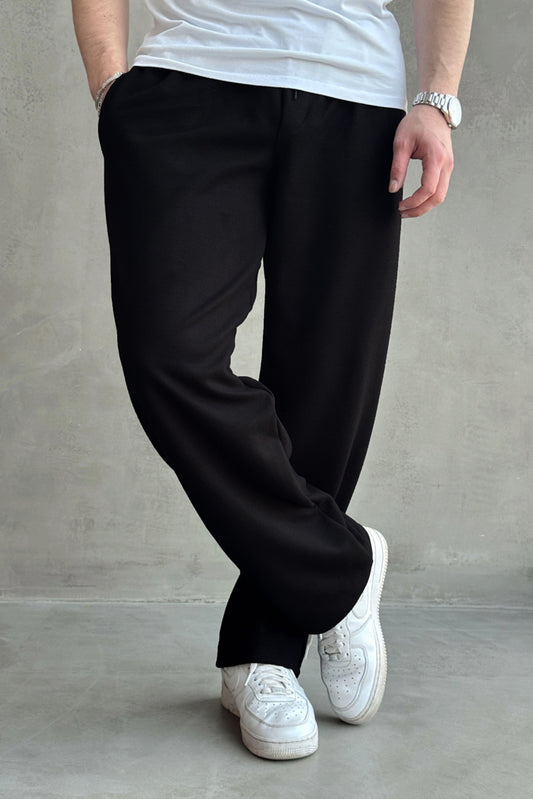 Imported Loose Bottom Trouser-Black