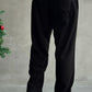 Imported Loose Bottom Trouser-Black