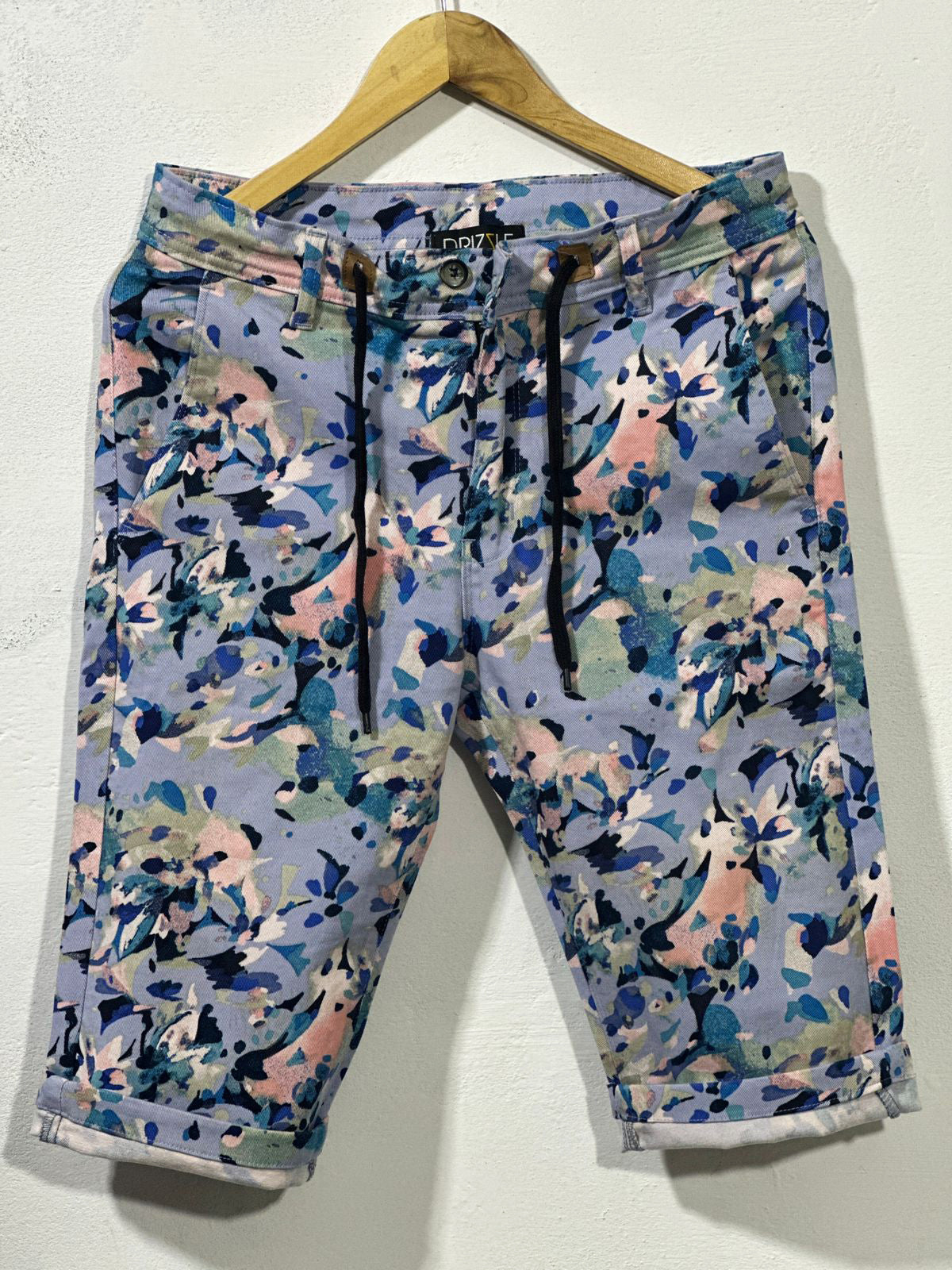 Floral Camouflaged Blue Mix Short