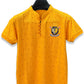 Men Round Neck Polo Shirt Export Quality-Yellow