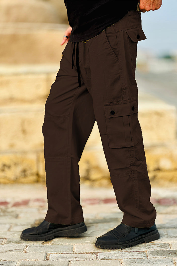 6 Pocket Cargo Baggy Pant Brown