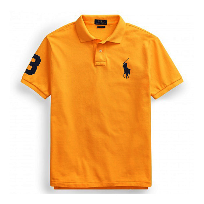Men Polo Ralph Lauren Shirt Premium Quality- Mustard Brown