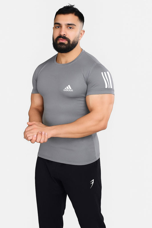 Adidas Imported T-Shirts Grey