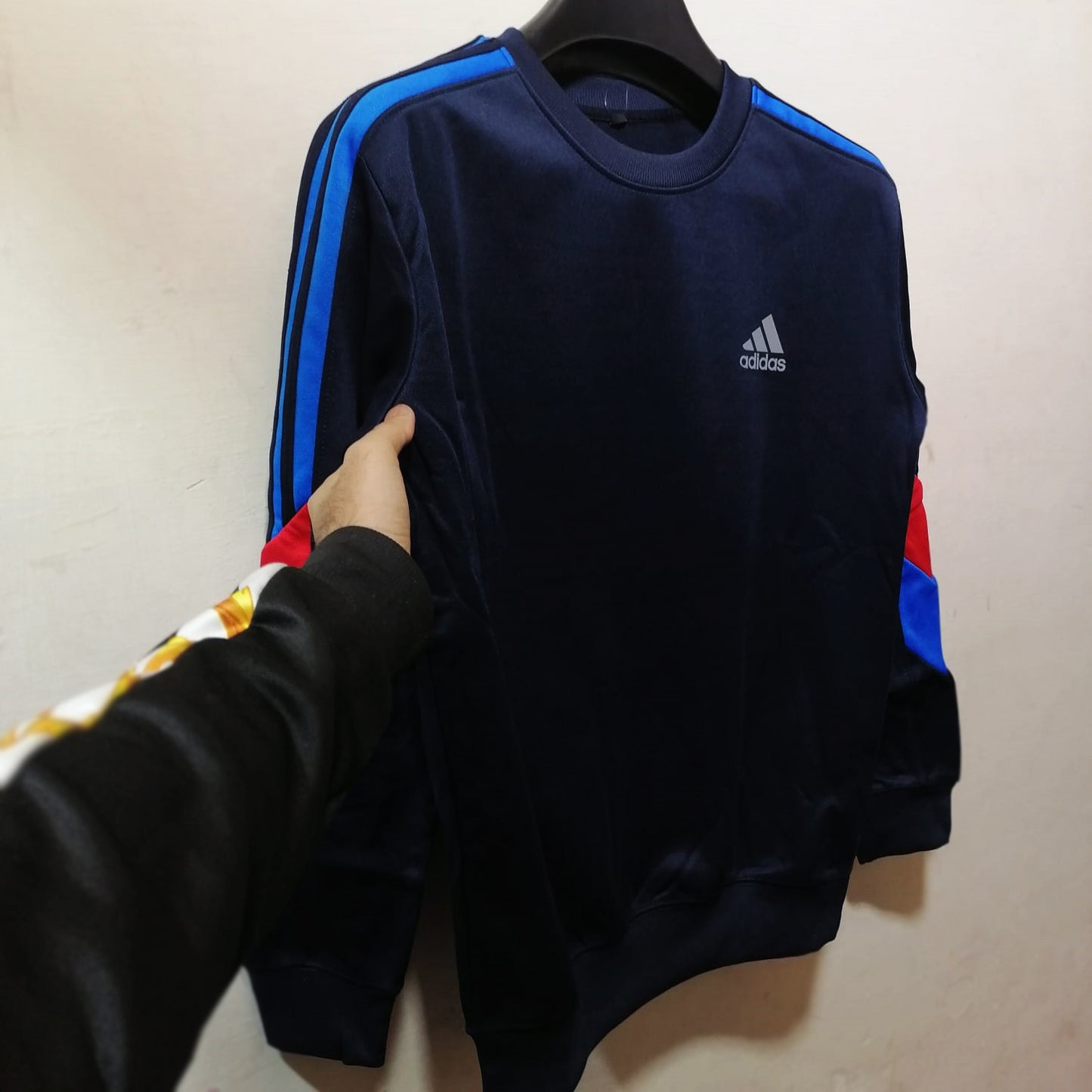 Casual Adidas Slimfit Sweatshirt Export Quality- Blue