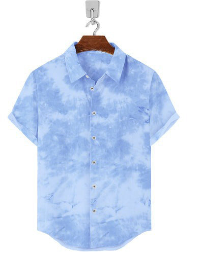 Half Sleeve- Linen Sky Tie Dye