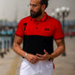 Men Polo Shirt Export Quality-RedBlack