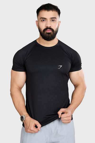 GymShark Imported T-Shirts Black