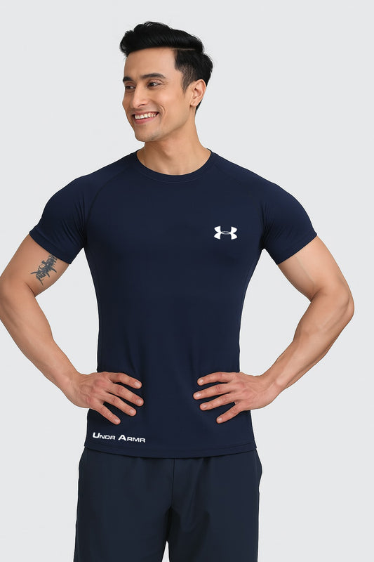 Under Armor Imported T-Shirts Navy Blue