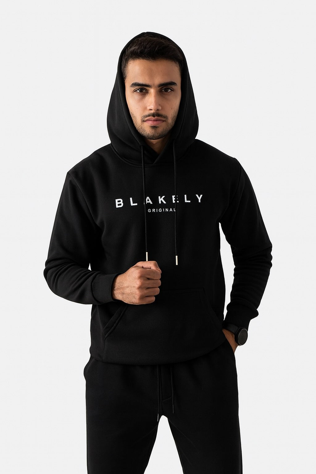Casual Blakely Hoodiee Export Quality-Black