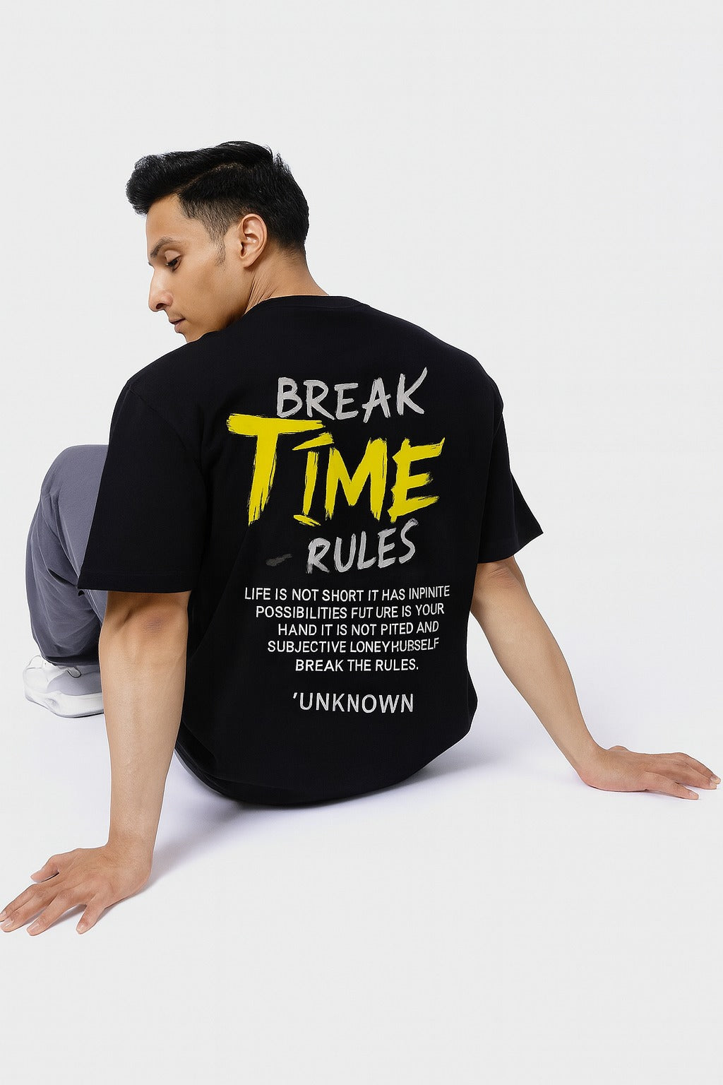 Time Break Rules Oversized Tee