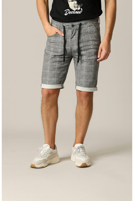 Check Camouflaged Short