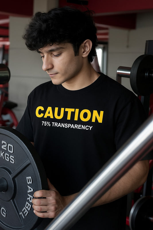 Caution Oversized Tee
