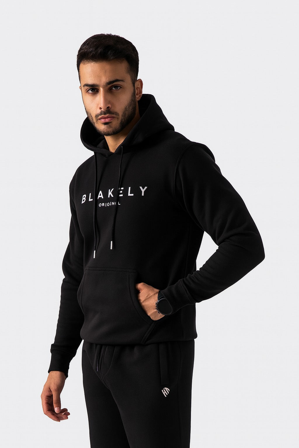 Casual Blakely Hoodiee Export Quality-Black