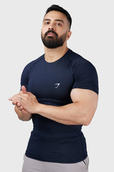 GymShark Imported T-Shirts Navy Blue