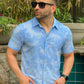 Half Sleeve- Linen Sky Tie Dye