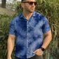 Half Sleeve- Linen Navy Tie Dye